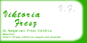 viktoria fresz business card